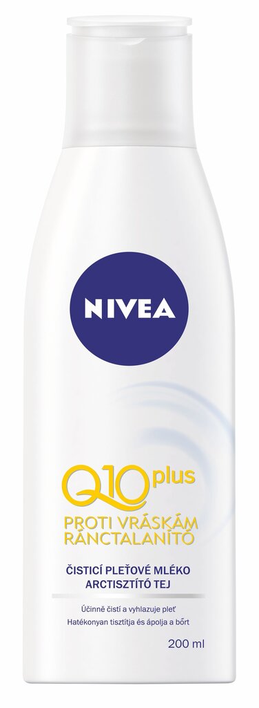 Nivea Q10 Plus puhastuspiim 200 ml цена и информация | Kehakreemid, losjoonid | kaup24.ee