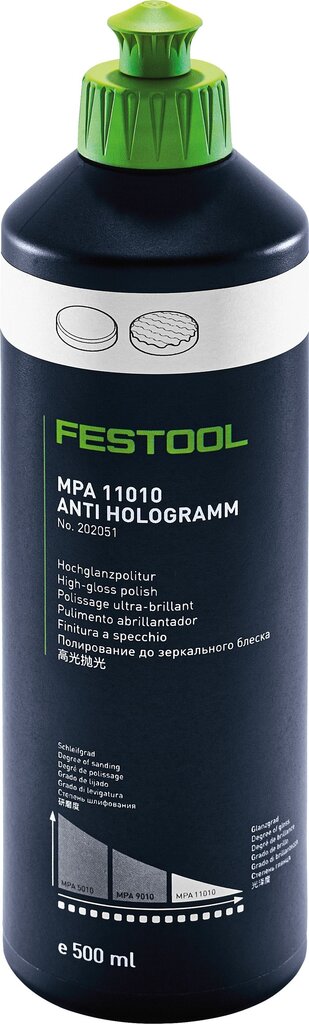 Festool Poleerimisvahendid MPA 11010 WH/0,5L 202051 цена и информация | Lihvmasinad ja ketaslõikurid | kaup24.ee