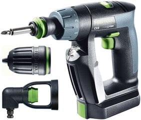 Аккумуляторная дрель-шуруповёрт Festool CXS 2,6-Set 576093 цена и информация | Шуруповерты, дрели | kaup24.ee