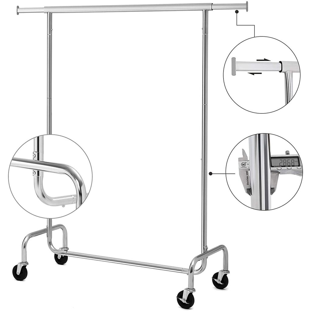 Riidenagi HSR11S, hall hind ja info | Riidestanged ja nagid | kaup24.ee