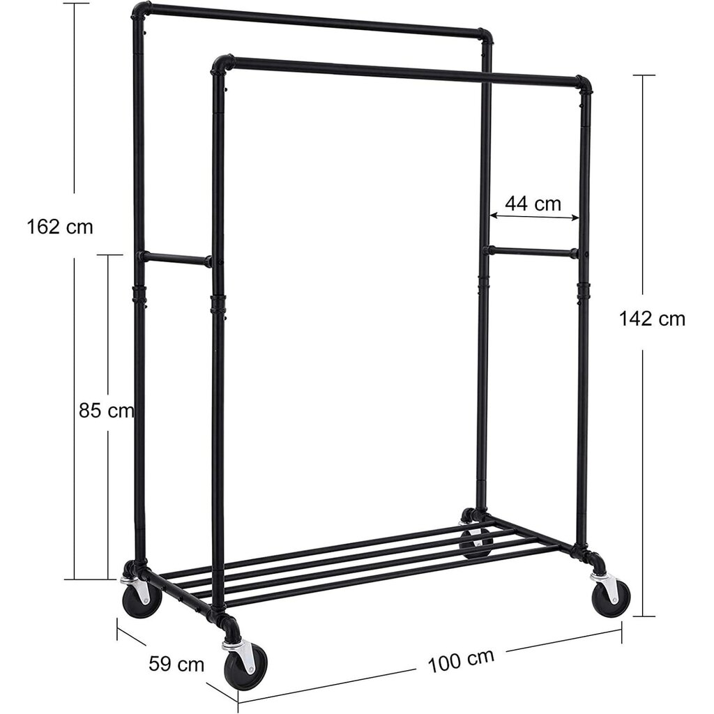 Riidenagi HSR60B, must hind ja info | Riidestanged ja nagid | kaup24.ee