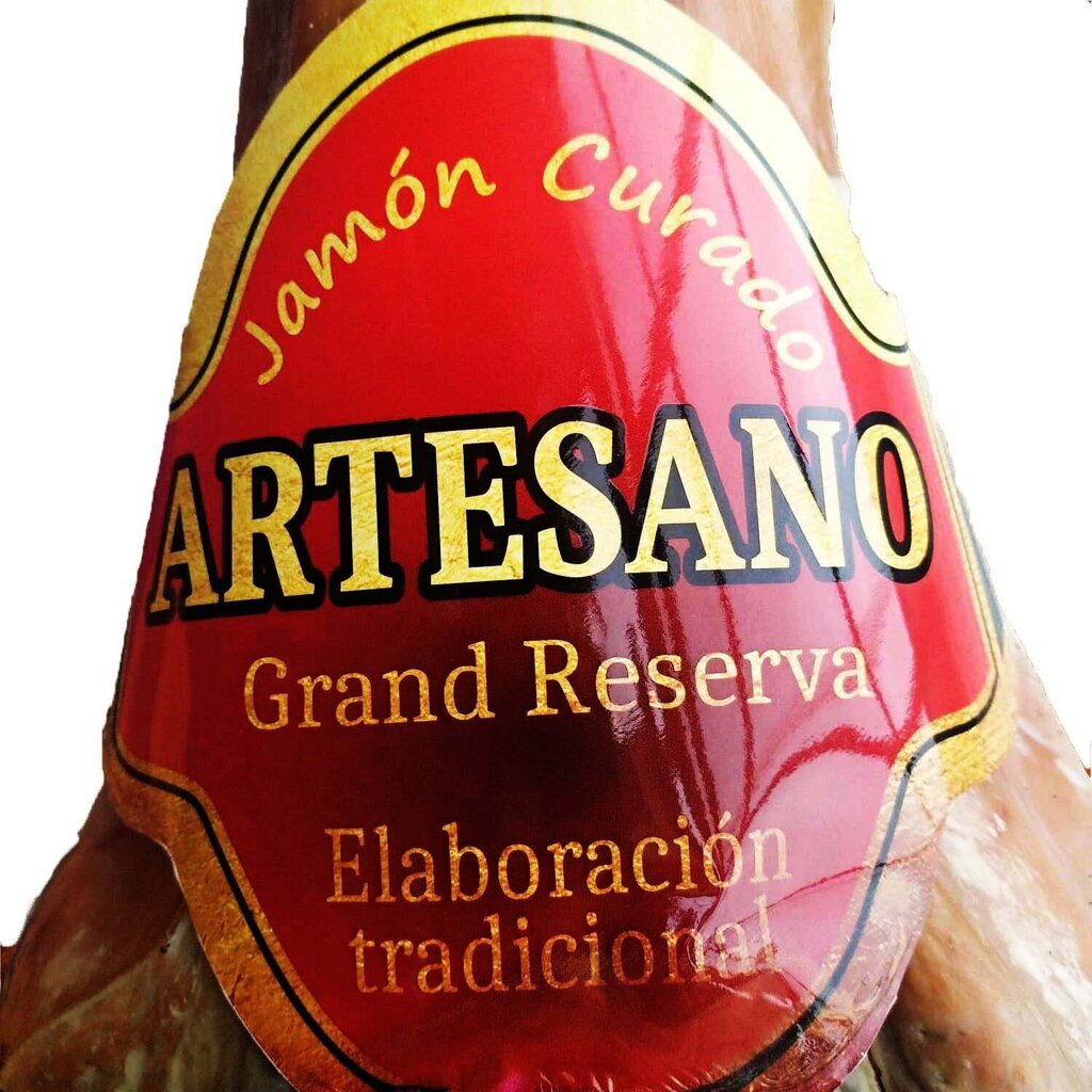 Jamon Gran reserva vinnutatud sink, 6,7kg-7,2kg + noaga alus Jamoniera цена и информация | Lihatooted | kaup24.ee