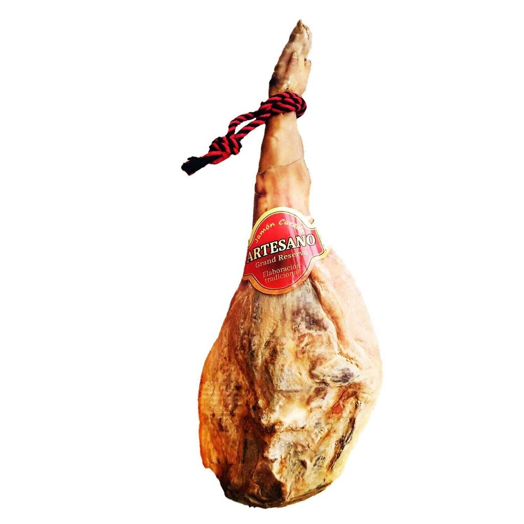 Jamon Gran reserva vinnutatud sink, 6,7kg-7,2kg + noaga alus Jamoniera цена и информация | Lihatooted | kaup24.ee