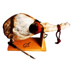 Jamon Reserva вяленая ветчина хамон, 5,4kg-5,8kg + стойка с ножом Jamoniera цена и информация | Мясные продукты | kaup24.ee