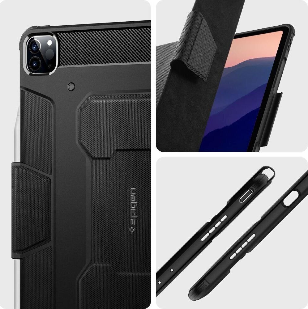 Spigen SPN16339BLK, 12.9" hind ja info | Tahvelarvuti kaaned ja kotid | kaup24.ee