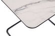 Diivanilaud Elegans 45x45x60 Valge marmor HPL/must hind ja info | Konsoollauad | kaup24.ee