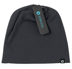 Хлопковая шапочка унисекс Stark Soul® Beanie из хлопка, темно-серого цвета цена и информация | Мужские шарфы, шапки, перчатки | kaup24.ee