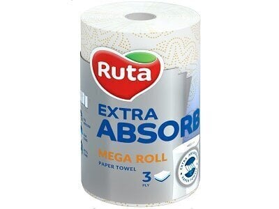 Paberkäterätikud Ruta Selecta Mega roll EA, 1 rull, kolm kihti hind ja info | WC-paber, majapidamispaber | kaup24.ee