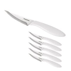 Набор ножей для пиццы Tescoma Presto, белый, 10 см, 6 шт. цена и информация | Подставка для ножей Tescoma Woody, 21 см | kaup24.ee