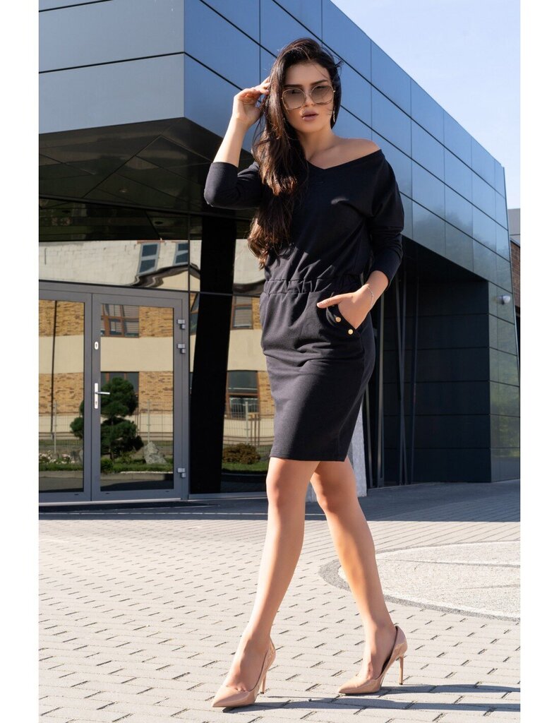 Ponitama Must D14 kleit цена и информация | Kleidid | kaup24.ee