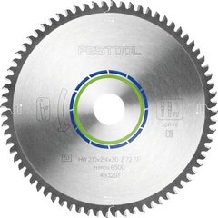 Saeketas Festool Aluminium/Plastics HW 210 x 2,4 x 30 TF72 493201 цена и информация | Механические инструменты | kaup24.ee