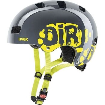 Детский велошлем Uvex Kid 3 Dirtbike, черный/желтый цена и информация | Шлемы | kaup24.ee