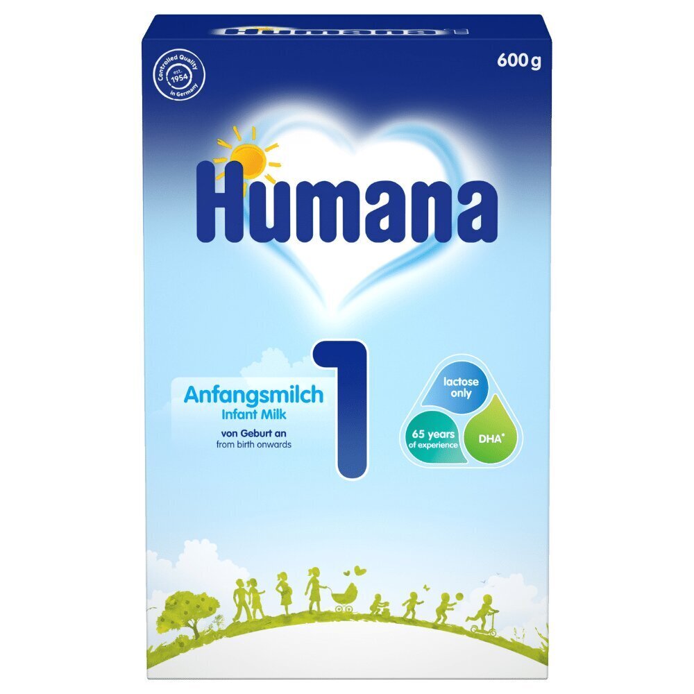 Humana 1, 600 g цена и информация | Eriotstarbelised piimasegud | kaup24.ee