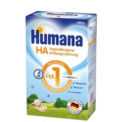 Humana HA 1, 500 g hind ja info | Eriotstarbelised piimasegud | kaup24.ee