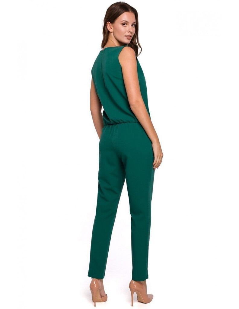 K009 V-kaelusega kombinesoon - roheline hind ja info | Naiste pükskostüümid | kaup24.ee