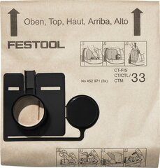 Filtrikott Festool FIS-CT 33/5 452971 цена и информация | Аксессуары для пылесосов | kaup24.ee