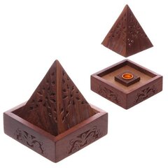 Коническая деревянная коробка для благовоний Sheesham цена и информация | Домашние ароматы с палочками | kaup24.ee
