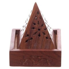 Коническая деревянная коробка для благовоний Sheesham цена и информация | Ароматы для дома | kaup24.ee