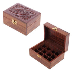 Коробка Sheesham Wood для эфирных масел на 12 флаконов цена и информация | Домашние ароматы с палочками | kaup24.ee