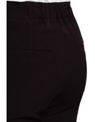 K055 Гладкие брюки-сигареты - черный цена и информация | Женские брюки | kaup24.ee