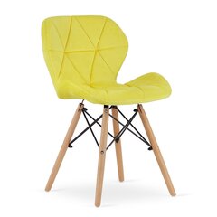 Söögitoolide komplekt Lago, 4 tooli, kollane hind ja info | Söögilaua toolid, köögitoolid | kaup24.ee