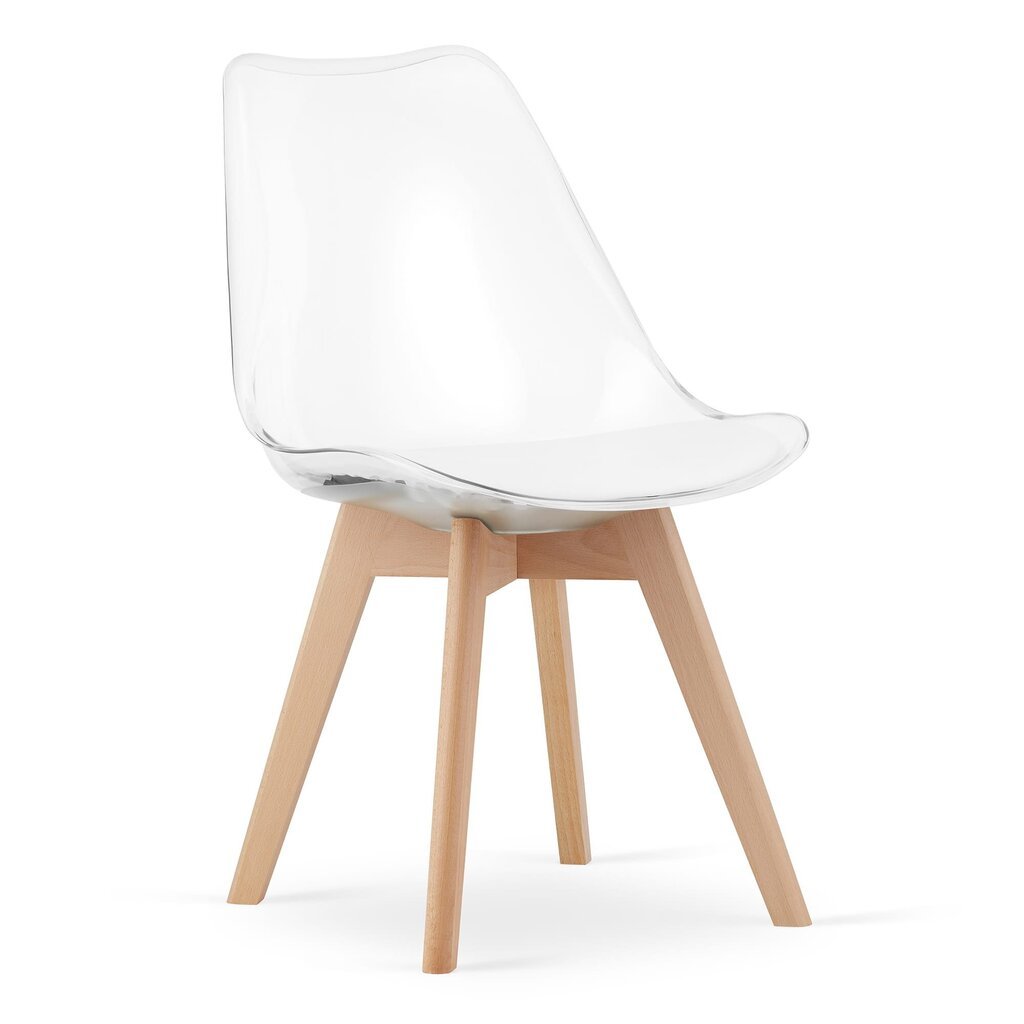 Toolide komplekt Mark, 4 tooli, läbipaistev цена и информация | Söögilaua toolid, köögitoolid | kaup24.ee