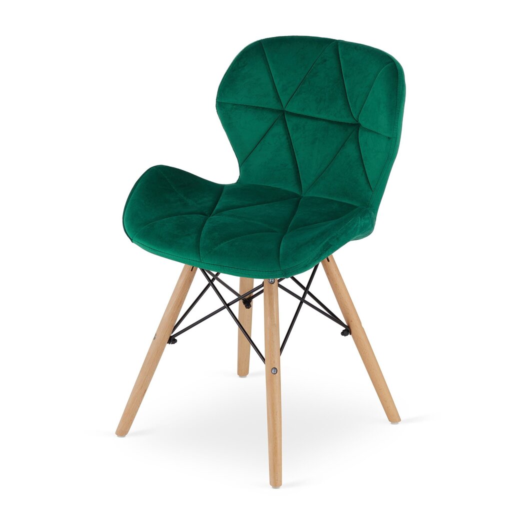 Söögitoolide komplekt Lago, 4 tooli, roheline hind ja info | Söögilaua toolid, köögitoolid | kaup24.ee