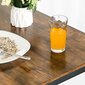 Laua ja tooli komplekt Vasagle must, pruun цена и информация | Söögilauakomplektid | kaup24.ee