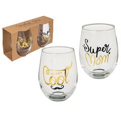 Klaaside komplekt "Super Mom & Cool Daddy" hind ja info | Muud kingitused | kaup24.ee