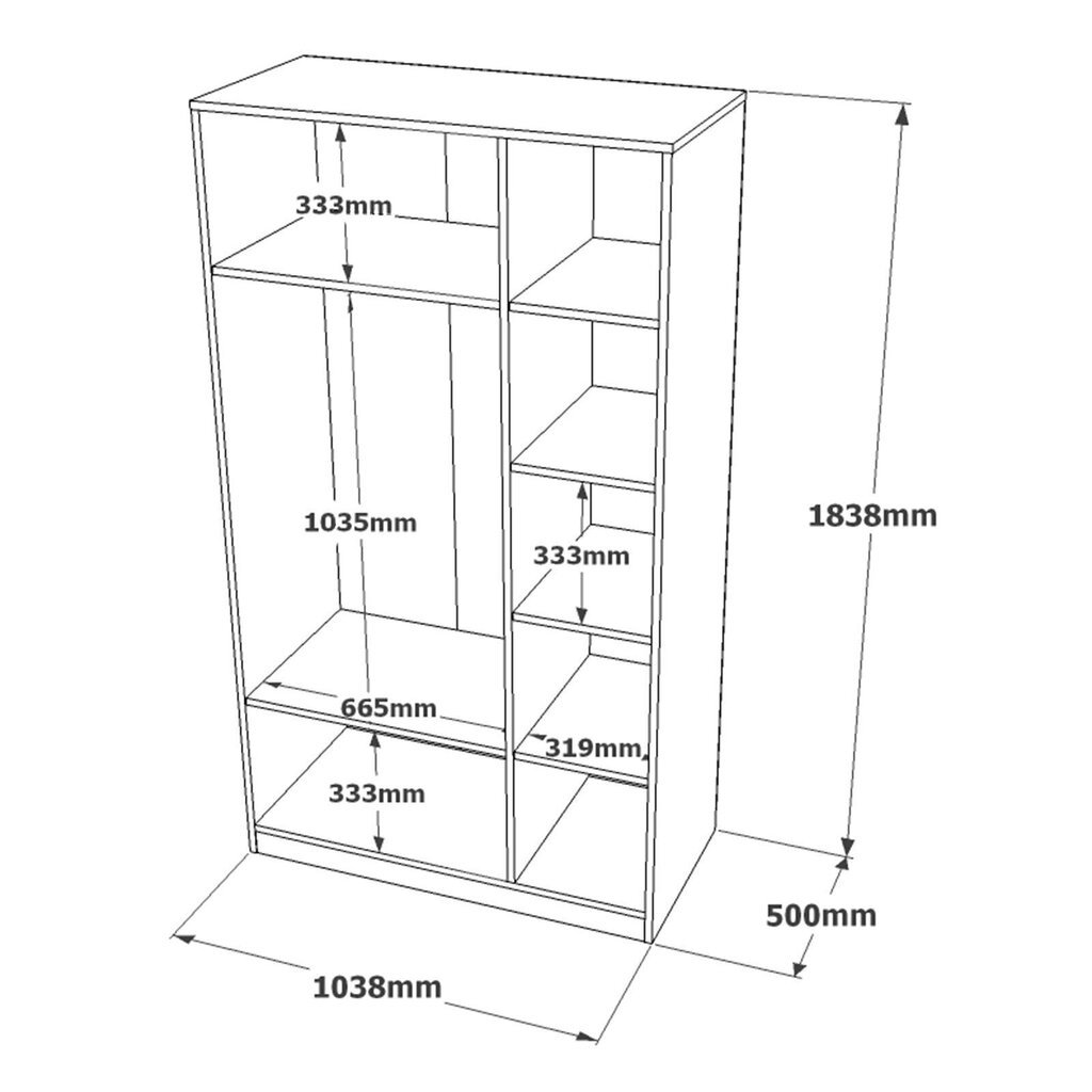 Kapp Kalune Design HM1, valge цена и информация | Kapid | kaup24.ee