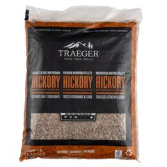 Puidugraanulid Traeger, Karri (Hickory), 9 kg цена и информация | Древесный уголь, брикеты, средства для розжига | kaup24.ee