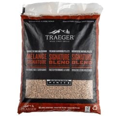 Puidugraanulid Traeger Signature Blend, 9 kg hind ja info | Puusüsi, brikett, süütamisvahendid | kaup24.ee