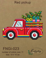 Набор для вышивания Embroidery Craft Красный пикап FBNGI-023 цена и информация | Принадлежности для вышивания | kaup24.ee
