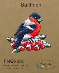 Набор для вышивания Embroidery Craft Снегирь FNNGI-003 цена и информация | Принадлежности для вышивания | kaup24.ee
