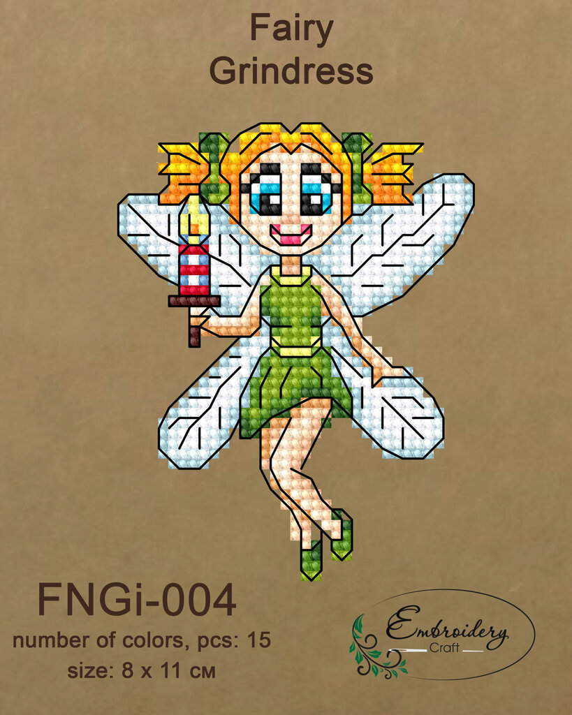 Tikandite komplekt Embroidery Craft FNNGI-004 hind ja info | Tikkimistarvikud | kaup24.ee