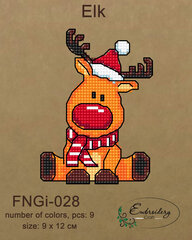 Набор для вышивания Embroidery Craft Лось FNNGI-028 цена и информация | Принадлежности для вышивания | kaup24.ee