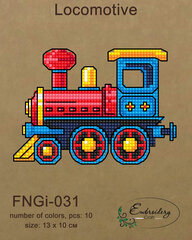 Набор для вышивания Embroidery Craft Локомотив FNNGI-031 цена и информация | Принадлежности для вышивания | kaup24.ee