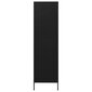 vidaXL garderoob, must, 90 x 50 x 180 cm, teras hind ja info | Kapid | kaup24.ee