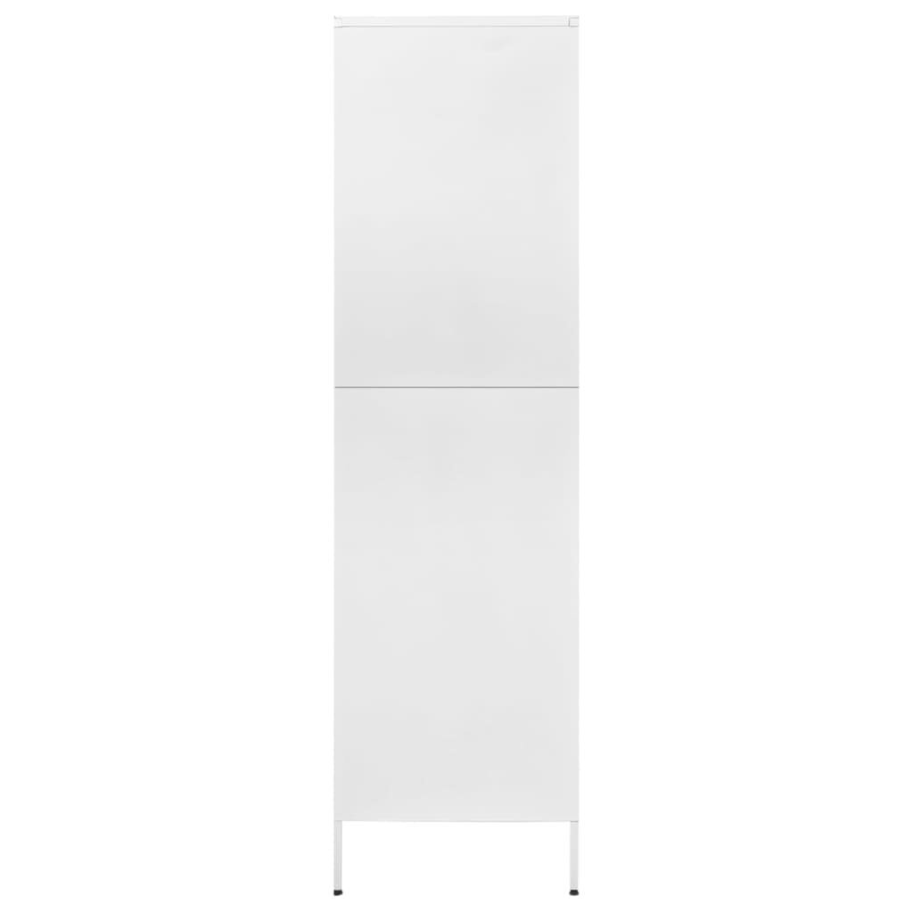 vidaXL garderoob, valge, 90 x 50 x 180 cm, teras hind ja info | Kapid | kaup24.ee
