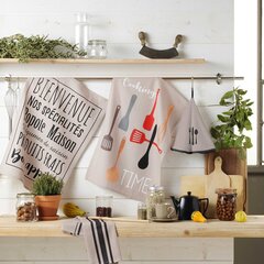 Douceur d'intérieur köögirätik Cooking Time, mitmevärviline, 50 x 70 cm hind ja info | Köögirätikud, pajakindad, põlled | kaup24.ee