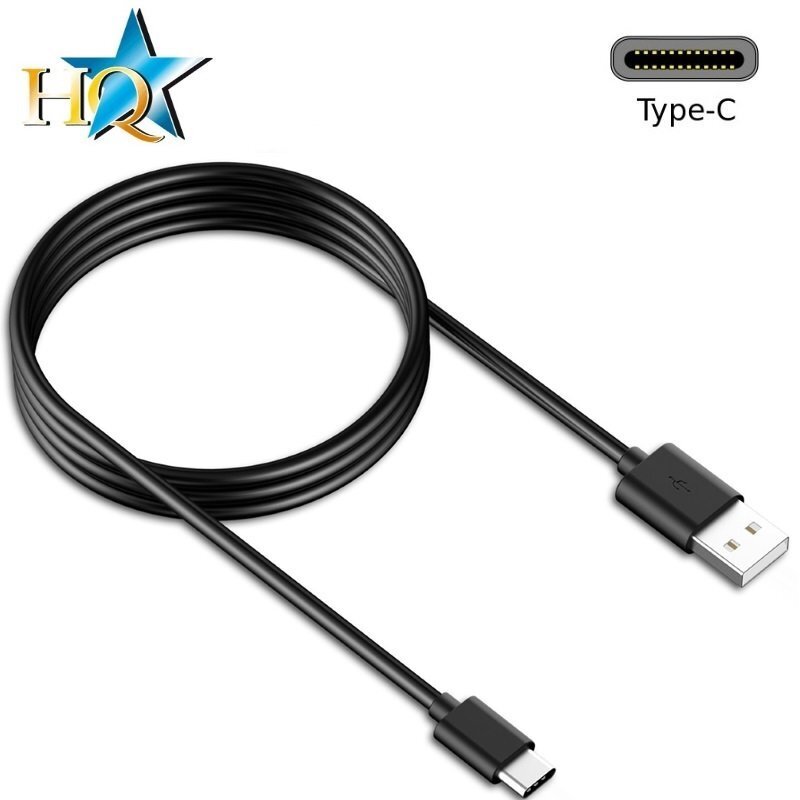 HQ USB to type-C, 2m, must цена и информация | Mobiiltelefonide kaablid | kaup24.ee