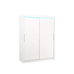 LED valgustusega kapp ADRK Furniture Denver, valge цена и информация | Шкафы | kaup24.ee