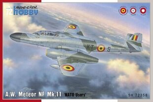 Конструктор A.W. Meteor NF Mk.11 1:72 SPECIAL HOBBY SH72358 цена и информация | Игрушки для мальчиков | kaup24.ee