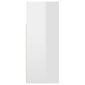 vidaXL puhvetkapp LEDiga, kõrgläikega, valge 115,5x30x75 cm hind ja info | Elutoa väikesed kapid | kaup24.ee