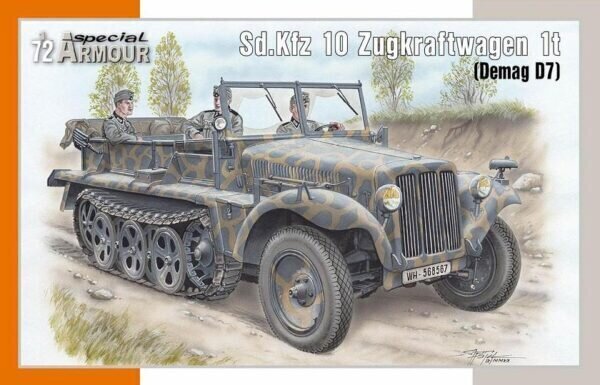 Sd.Kfz 10 Zugkraftwagen 1t Demag D7 1:72 SPECIAL HOBBY SA72021 hind ja info | Poiste mänguasjad | kaup24.ee