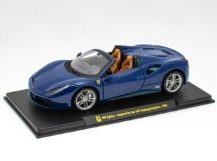 Ferrari 488 Spider Inspired by the 166 Touring barchetta - 1950 Blue HACHETTE 1:24 hind ja info | Poiste mänguasjad | kaup24.ee