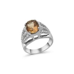 Серебряное (925) кольцо с драгоценными камнями, код f50216 F50216EU-53 цена и информация | Кольцо | kaup24.ee