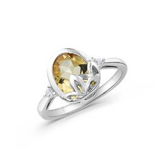 Серебряное (925) кольцо с драгоценными камнями, код ah549038rh-3 AH549038RH-3EU-57 цена и информация | Кольцо | kaup24.ee