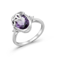 Серебряное (925) кольцо с драгоценными камнями, код ah549038rh-1 AH549038RH-1EU-57 цена и информация | Кольцо | kaup24.ee