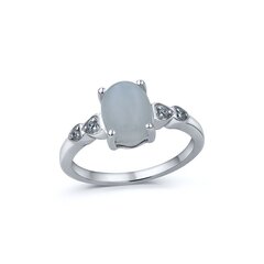 Серебряное (925) кольцо с драгоценными камнями, код ah5474rh-12 AH5474RH-12EU-57 цена и информация | Кольцо | kaup24.ee